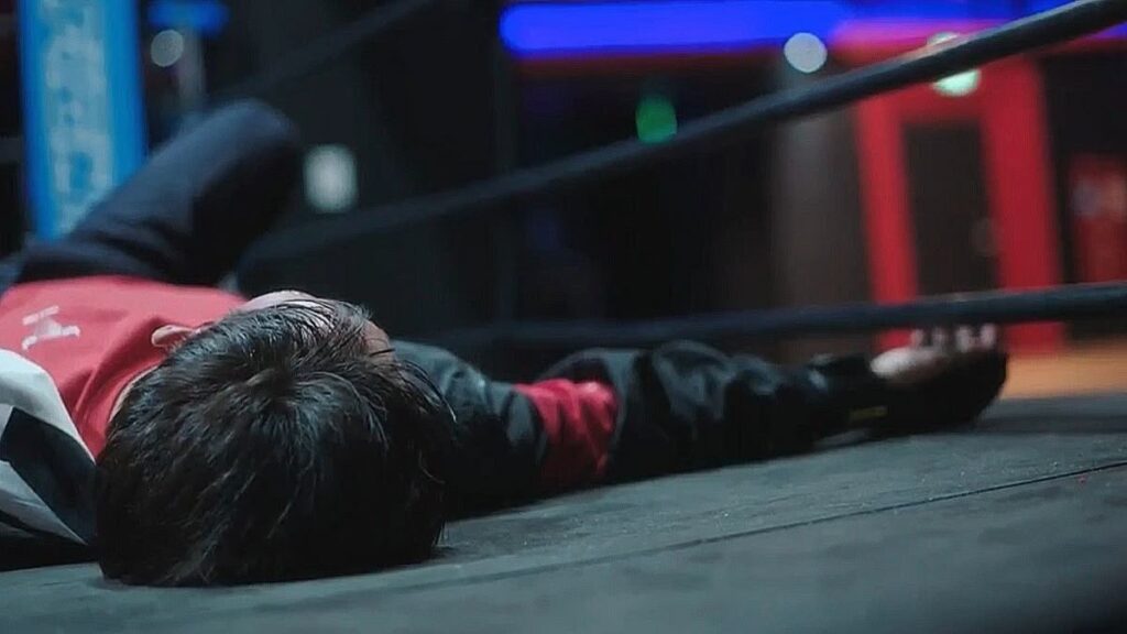 "Screenshot from Weak Hero Class 1 showing Hong Kyung as Oh Beom-seok with conflicted emotions, capturing the psychological complexity that has fascinated viewers and sparked deep analysis." Source: Weak Hero Class 1, Wavve/Netflix. All rights reserved to the original creators.